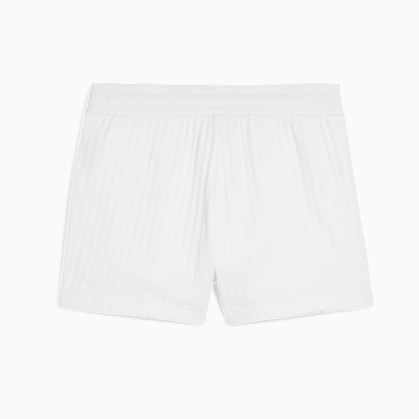 WARDROBE Essentials 4" Shorts Pointelle Women, PUMA White, extralarge